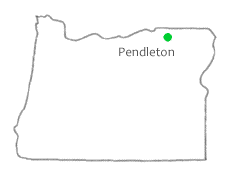Map showing location of Blue Mountain chapter