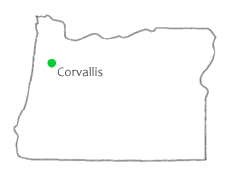 Map showing location of Blue Mountain chapter