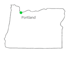 Map showing location of Blue Mountain chapter