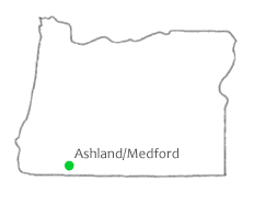 Map showing location of Siskiyou chapter