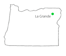 Map showing location of Blue Mountain chapter