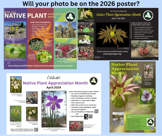 The 2026 Native Plant Appreciation Month Poster Photo Contest is on!